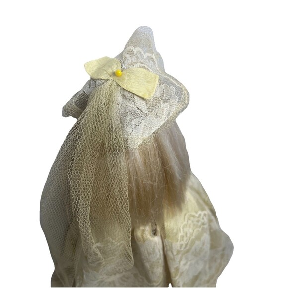 Barbie 1991 Face On 1966 Body Twist & Turn Bridal Handmade Dress & Veil READ Vtg - Picture 7 of 16